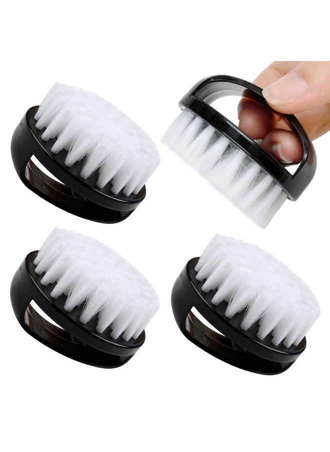Nail Brush For Cleaning Fingernails, Nail Scrubber Brushes To Clean Under Nails And Toenail, Hand Scrub Brush Kit For Manicure 4Pack (Black)