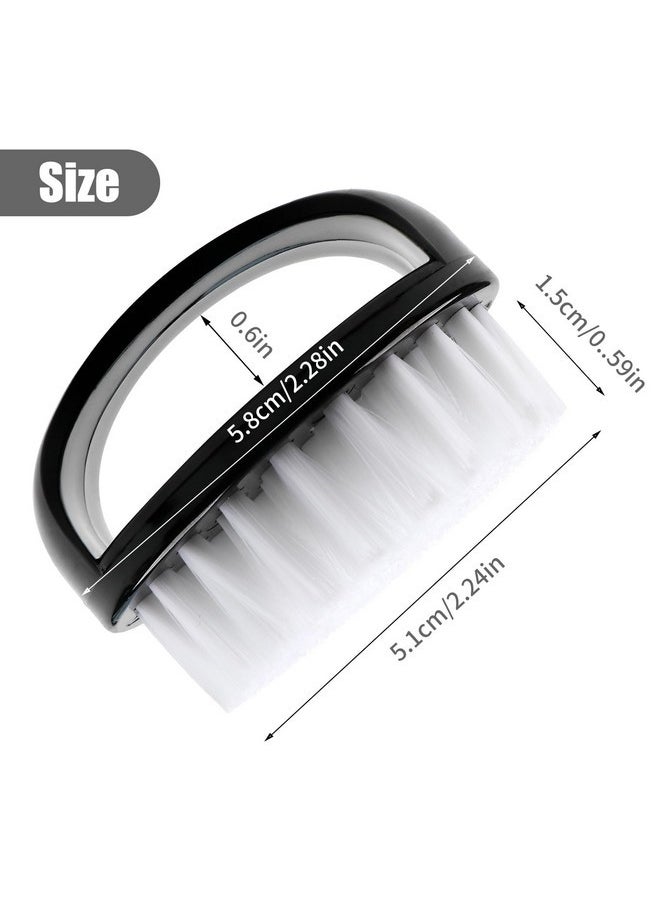 Nail Brush For Cleaning Fingernails, Nail Scrubber Brushes To Clean Under Nails And Toenail, Hand Scrub Brush Kit For Manicure 4Pack (Black)