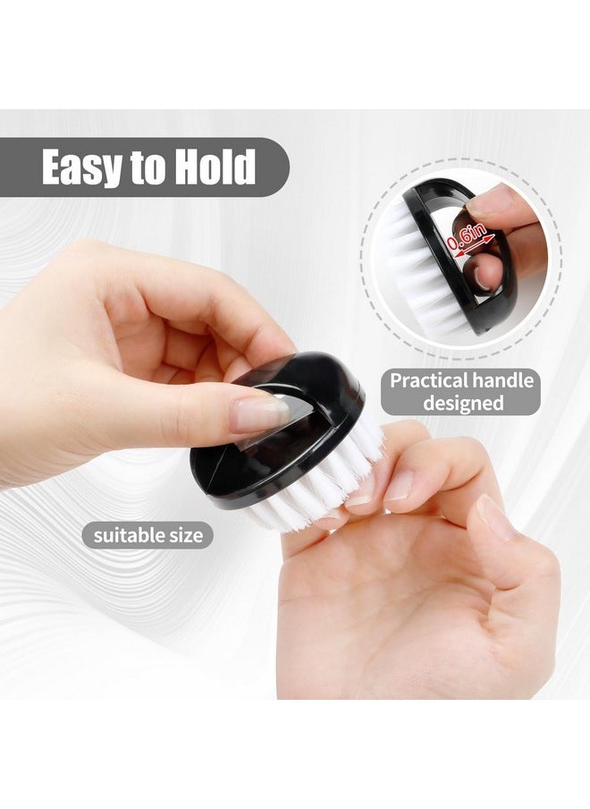 Nail Brush For Cleaning Fingernails, Nail Scrubber Brushes To Clean Under Nails And Toenail, Hand Scrub Brush Kit For Manicure 4Pack (Black)