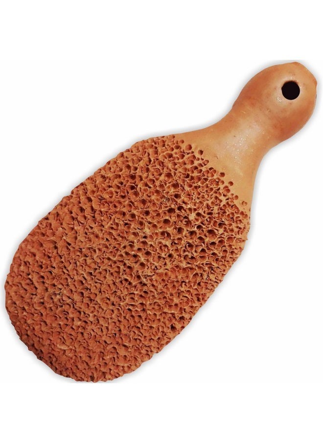 Pumice Stone For Feet, Foot Exfoliator Scrubber, Callus Remover, Made Of Natural Terra-Cotta, Exfoliates & Smooths Rough Skin