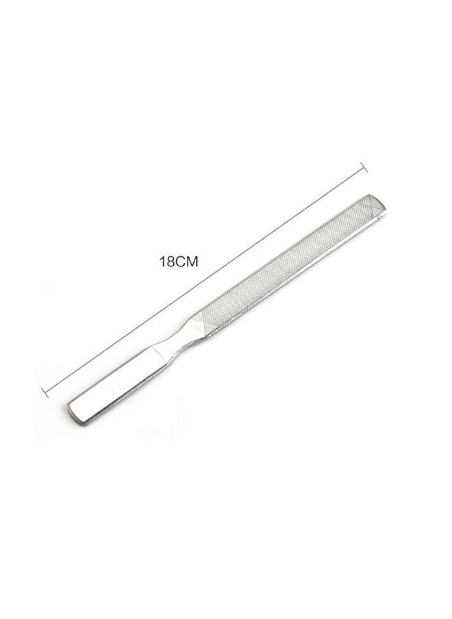 Stainless Steel Nail File Double Sided Nail Buffer Pedicure Manicure Nail Art Tools