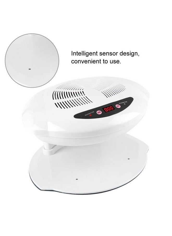 Nail Dryer Hot & Cold Air Nail Dryer Warm-Cool Nail Polis Drying Fan Manicure Tool White Uv Gel Nail Lamp For Fingernail & Toenail Gels Based Polishes Us Plug 110V