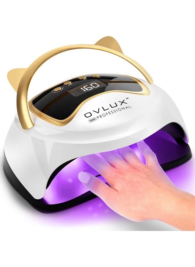 Uv Led Nail Lamp 160W, Professional Nail Dryer Lamp With 3 Timers And Lcd Display, Uv Gel Curing & Gel Polish Light With 36 Led For Salon And Home Use