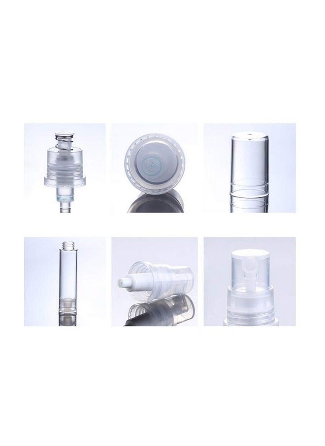 12Pcs Empty Clear Portable Refillable Plastic Airless Vacuum Pump Bottles Travel Make-Up Container Cream Lotion Sample Packing Toiletries Liquid Storage Container Vial Jars(5Ml/0.17Oz)