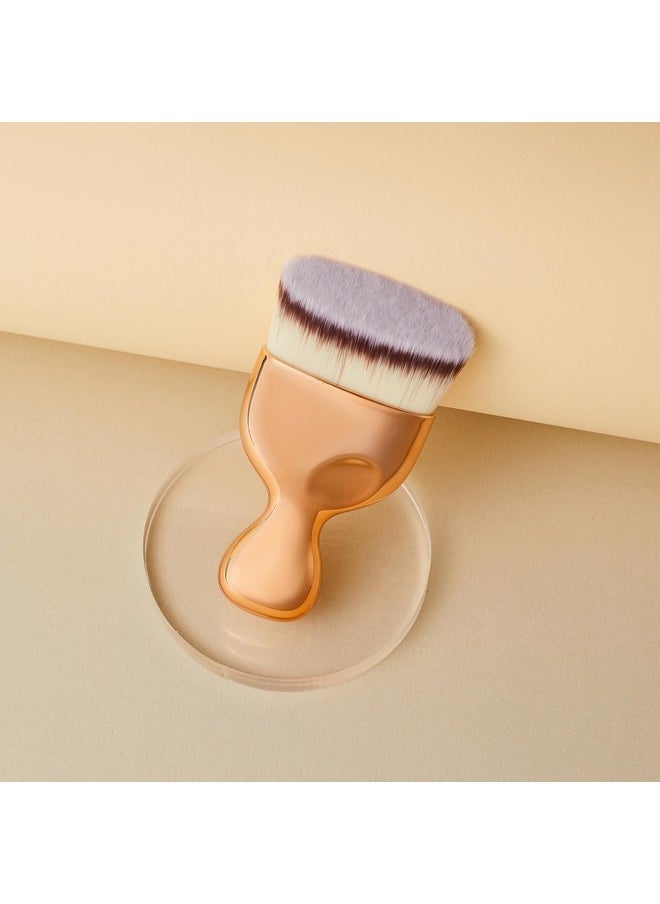 Lat Foundation Kabuki Brush, Coshine High Density Face Body Kabuki Makeup Brush For Liquid Foundation Powder Cream Contour And Self Tanner