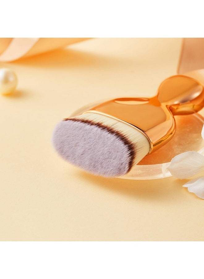 Lat Foundation Kabuki Brush, Coshine High Density Face Body Kabuki Makeup Brush For Liquid Foundation Powder Cream Contour And Self Tanner