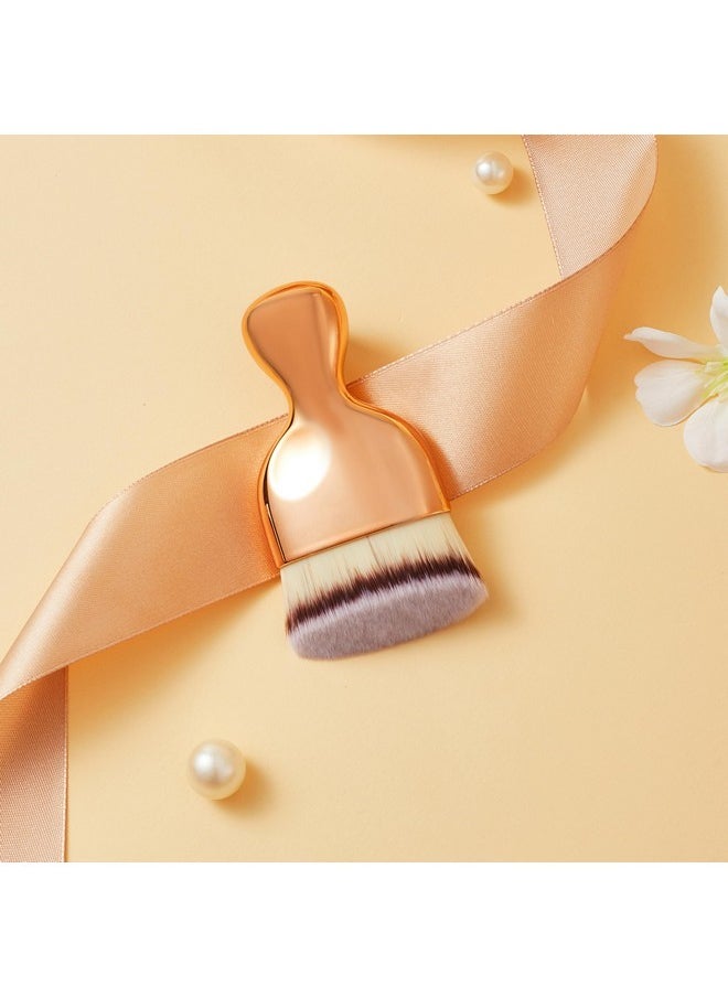 Lat Foundation Kabuki Brush, Coshine High Density Face Body Kabuki Makeup Brush For Liquid Foundation Powder Cream Contour And Self Tanner