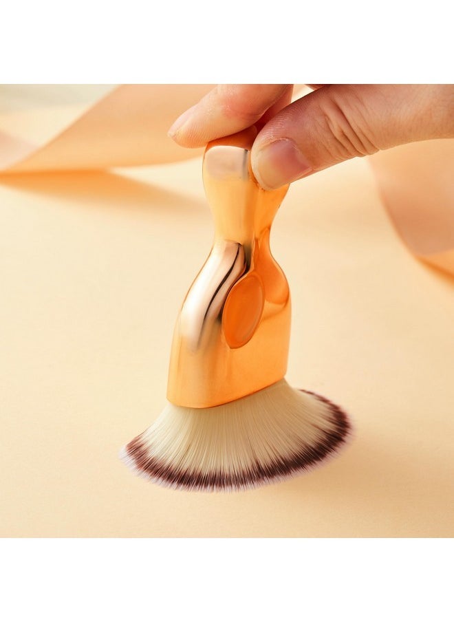 Lat Foundation Kabuki Brush, Coshine High Density Face Body Kabuki Makeup Brush For Liquid Foundation Powder Cream Contour And Self Tanner