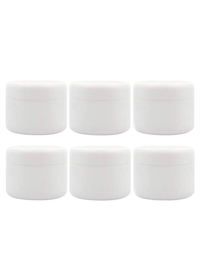 100G 100Ml White Plastic Jars With Lids Leak Proof Cream Jar Cosmetic Containers Bottles For Travel Storage Makeup Body Butter Scrubs Salves