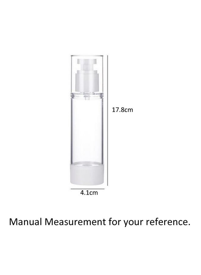 3Pcs Empty Airless Pump Spray Bottle Fine Mist Vacuum Sprayer Refillable Portable Cosmetic Tool For Dispensing Makeup Water Toner (100Ml/3.4Oz)