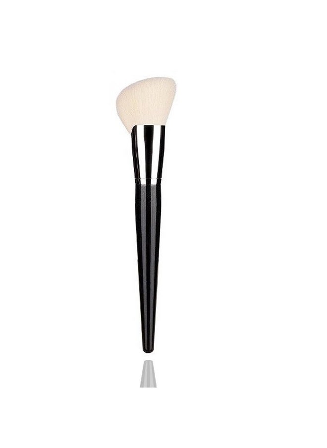 Angled Blush Brush,Large Powder Mineral Brush,Foundation Makeup Brush,Powder Brush And Blush Brush For Daily Makeup (White)