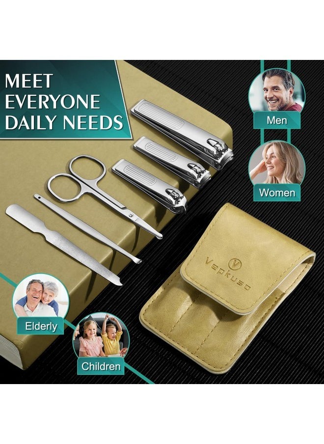 Ippers Set, Vepkuso Toenail Clippers And Fingernail Clippers For Men, Women,And Seniors, 6 In 1 Manicure Set