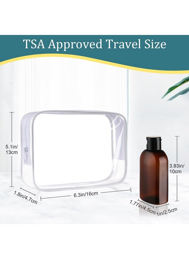 Travel Bottles For Toiletries 4Pcs 3.4Oz Travel Shampoo And Conditioner Bottles Tsa Approved Travel Size Containers Leak Proof Small Plastic Squeeze Bottles With Flip Cap