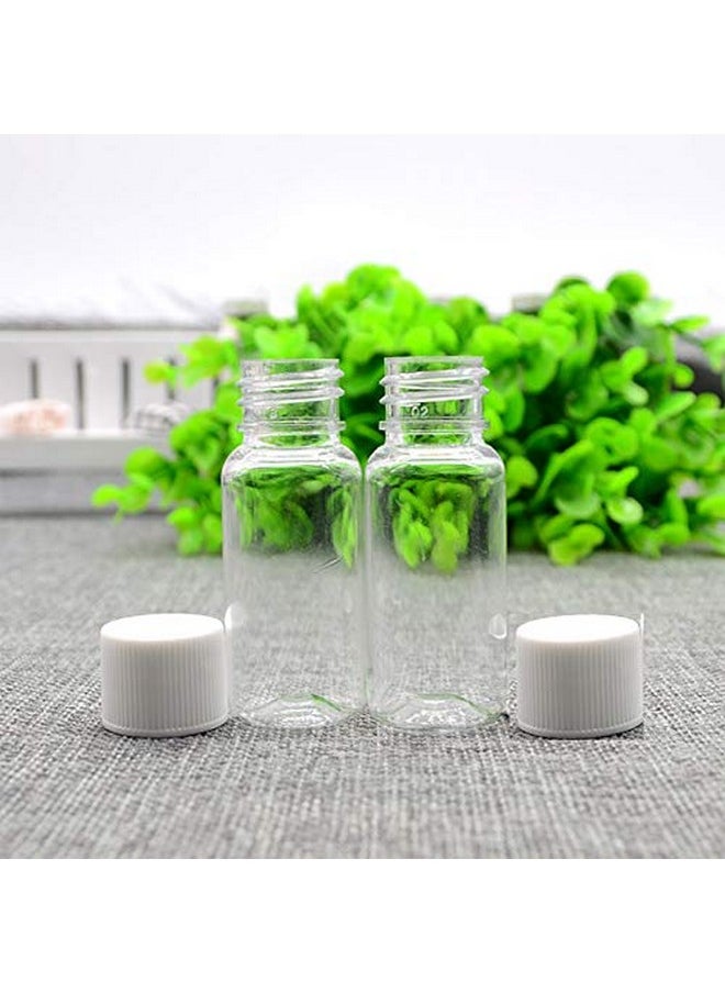 10 Pieces Empty Clear Plastic Sample Containers With Lid, For Creams Sample Make-Up Storage,10 Gram (Color Random)