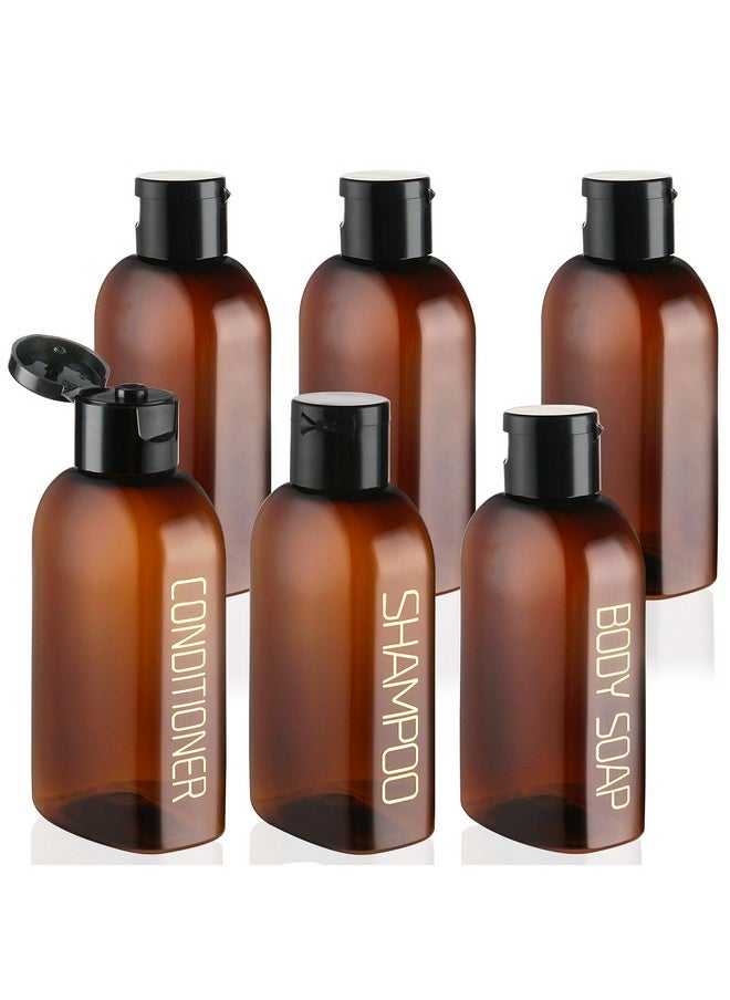 Travel Bottles For Toiletries 6 Pcs Travel Shampoo Bottles Tsa Approved Travel Size Bottles Travel Containers Leak Proof Empty Lotion Bottles With Flip Cap