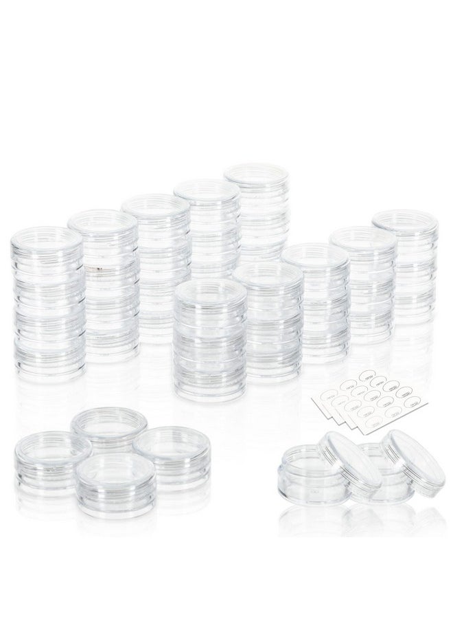 Sample Containers, Tiny Sample Jars With Lids, 5 Gram Cosmetic Containers With Lids, Clear Lip Balm Containers (25 Pieces)