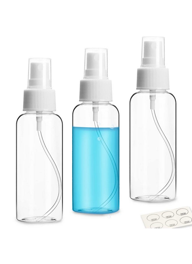 3 Pack Small Spray Bottle, 2.7Oz/80Ml Travel Spray Bottle, Empty Fine Mist Spray Bottles, Refillable Mini Spray Bottles With Labels