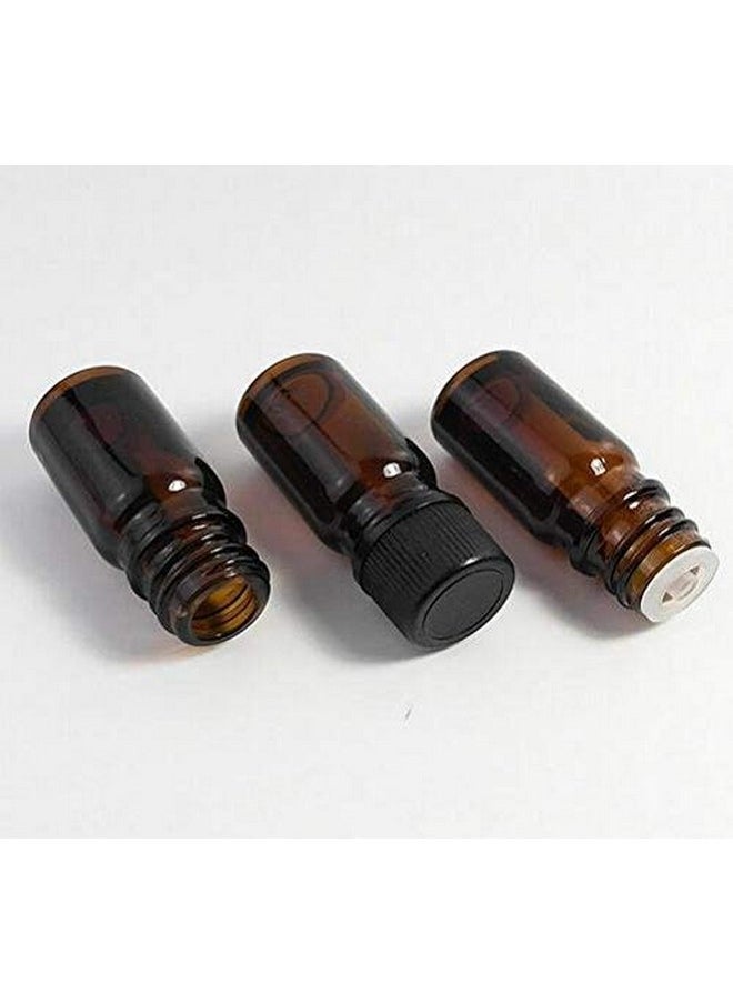 12 Pcs Essential Oil Roller Fitments Stainless Steel Roller Balls Black Cap Essential Oil Roller Inserts For 5/10/15/20/30Ml Bottles