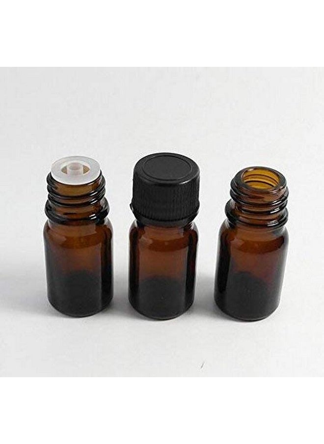 12 Pcs Essential Oil Roller Fitments Stainless Steel Roller Balls Black Cap Essential Oil Roller Inserts For 5/10/15/20/30Ml Bottles