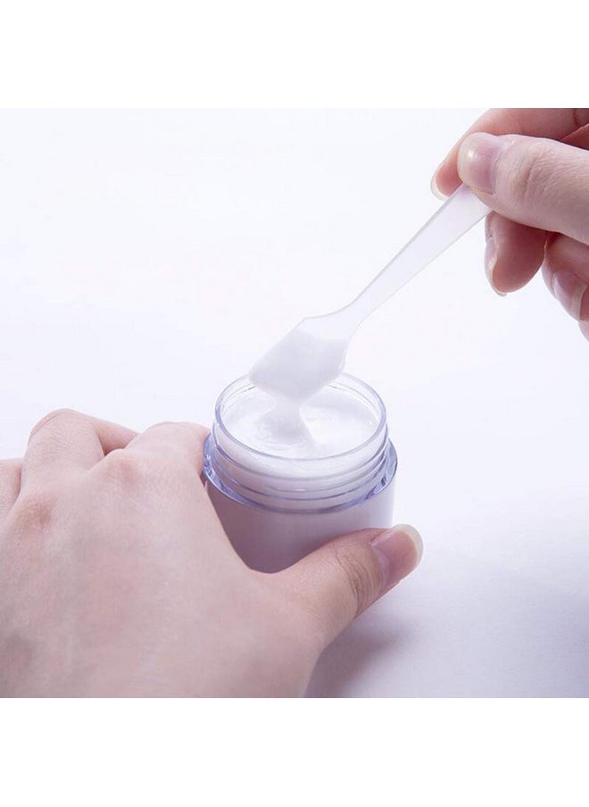 24Pcs 15Ml 0.5Oz Refillable Clear Empty Plastic Cosmetic Containers Jars With White Plastic Screw Cap Lid For Lotions Creams Nail Powder Eye Shadow Plastic Storage Containers For Domestic Use