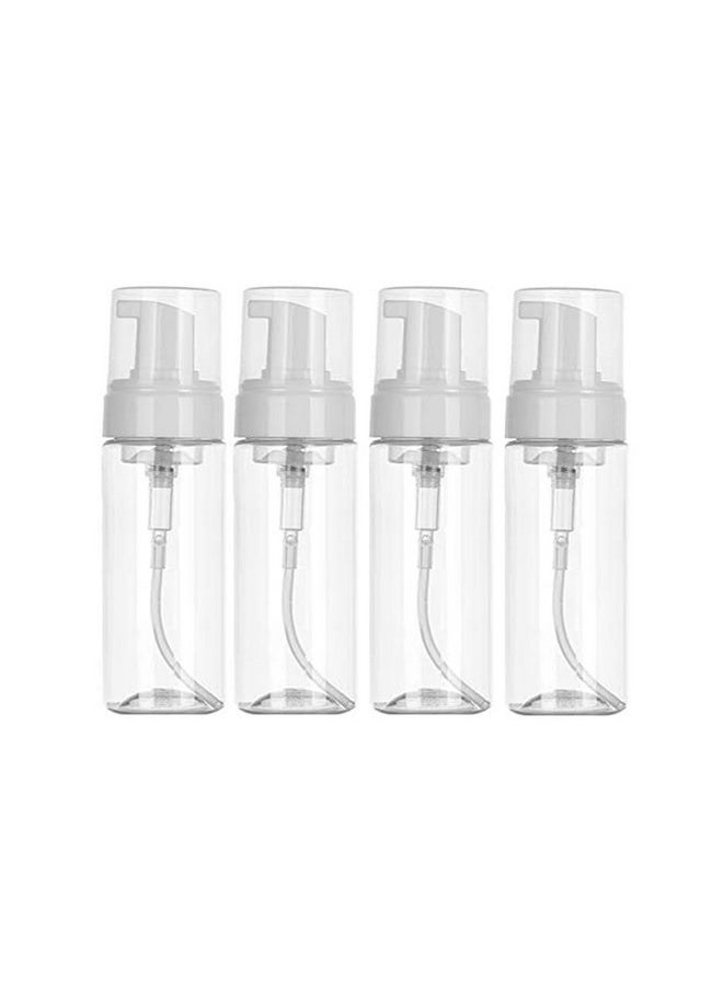 Foaming Dispenser Pump Bottle 1.8Oz - 4Pack Travel Empty Foaming Soap Dispensers Foam Pump Bottle Clear Plastic Spray Bottles For Travel Hand Soap Shampoo Foaming Castile Cosmetics (50Ml)…