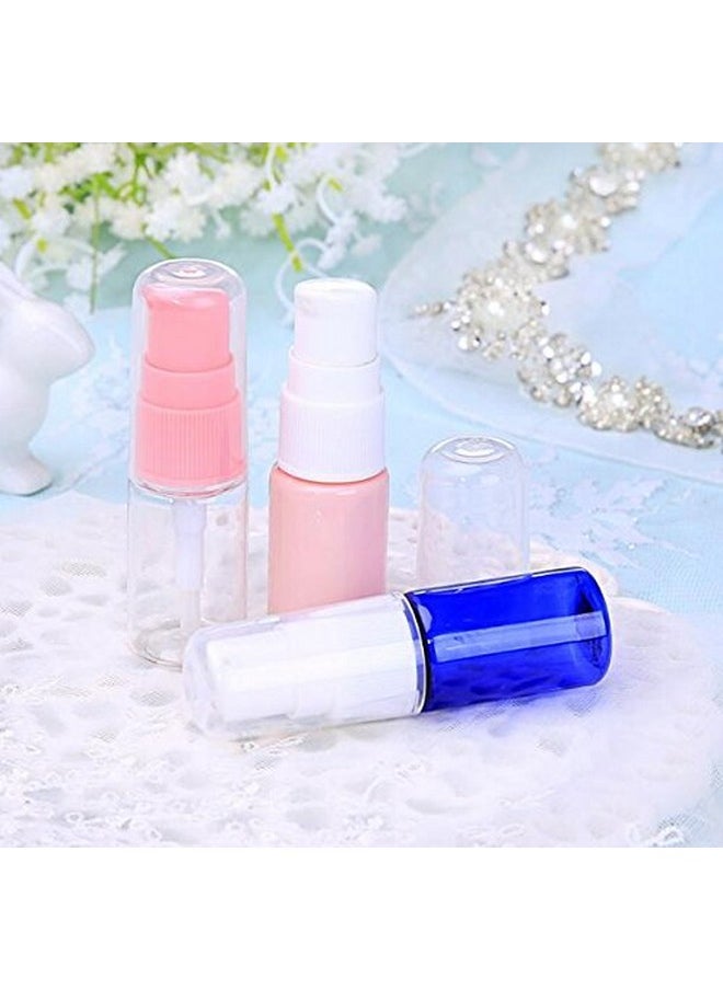 6 Pack Empty 10Ml Plastic Pump Bottles Cream Shampoo Lotion Pump Bottle Refillable Sample Travel Bottles Toiletries Liquid Container Jar Pot Vial For Cosmetic Make-Up (Transparent)