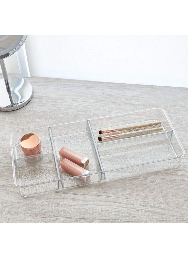 Rain Cosmetic Organizer Tray For Vanity Cabinet To Hold Makeup, Beauty Products - Clear