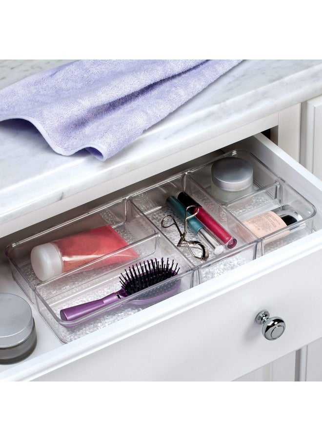 Rain Cosmetic Organizer Tray For Vanity Cabinet To Hold Makeup, Beauty Products - Clear
