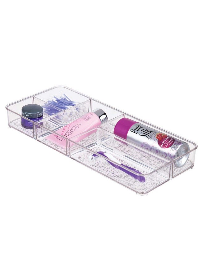 Rain Cosmetic Organizer Tray For Vanity Cabinet To Hold Makeup, Beauty Products - Clear