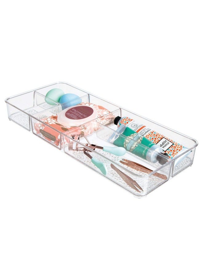 Rain Cosmetic Organizer Tray For Vanity Cabinet To Hold Makeup, Beauty Products - Clear