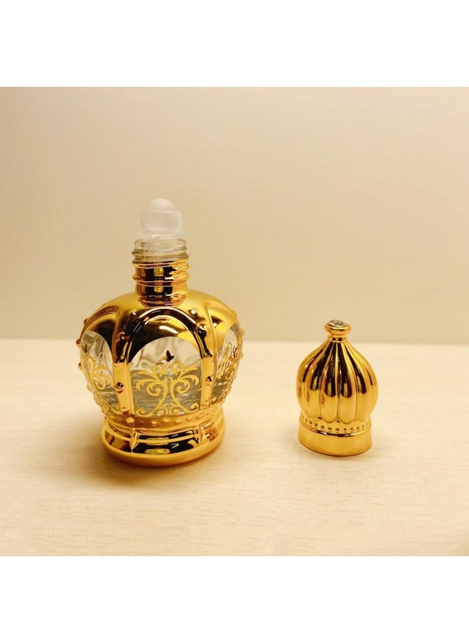 Portable Perfume Bottle 8 Pcs Essential Empty Gold Mini Container Ler On Travel Perfume Glass Bottles Arabic Decorative Sample Refillable Bottlesml Oil Crystal Travel Perfume Bottle