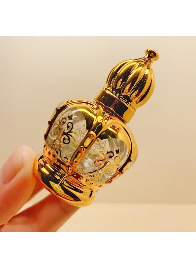 Portable Perfume Bottle 8 Pcs Essential Empty Gold Mini Container Ler On Travel Perfume Glass Bottles Arabic Decorative Sample Refillable Bottlesml Oil Crystal Travel Perfume Bottle