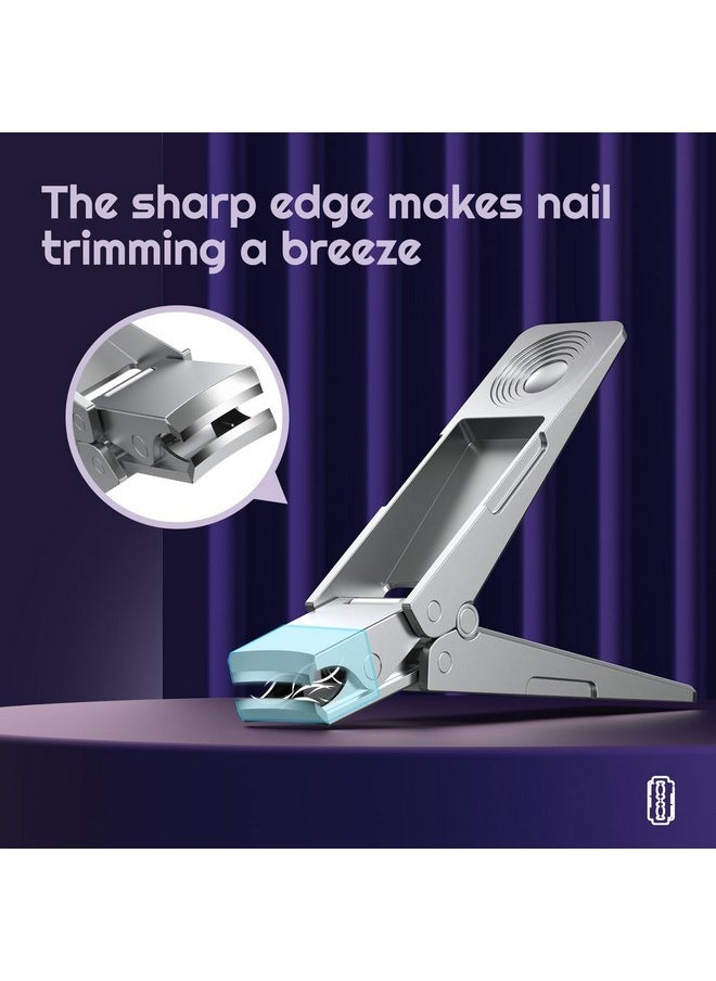 Clippers For Men, Szqht Toenail Clippers For Thick Nails Heavy Duty Premium Stainless Steel Foldable Nail Clippers, German Toe Nail Clippers Fingernail Clipper With Nail File For Women Seniors