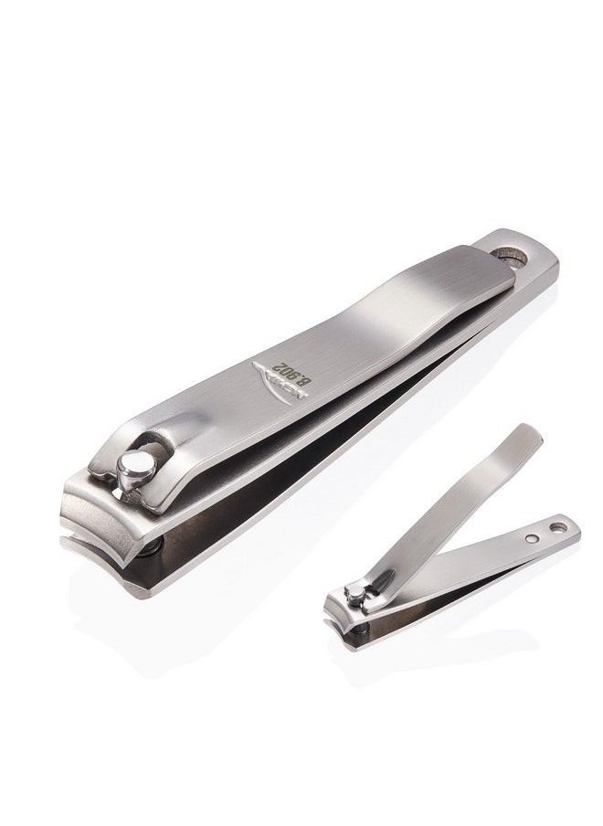 Blade Nail Clipper - B-902 (Stainless Steel) | Large Curved Jaw For Precise Nail Care | Nghia Brand