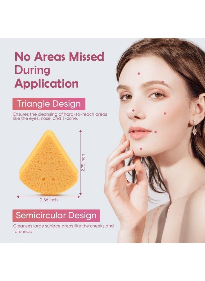 96Count Facial Sponges Compressed, Face Sponges For Cleansing, Natural Cellulose Cosmetic Spa Sponges, Facial Sponges For Washing Face, Exfoliating, Makeup Removal, Travel Essentials For Women