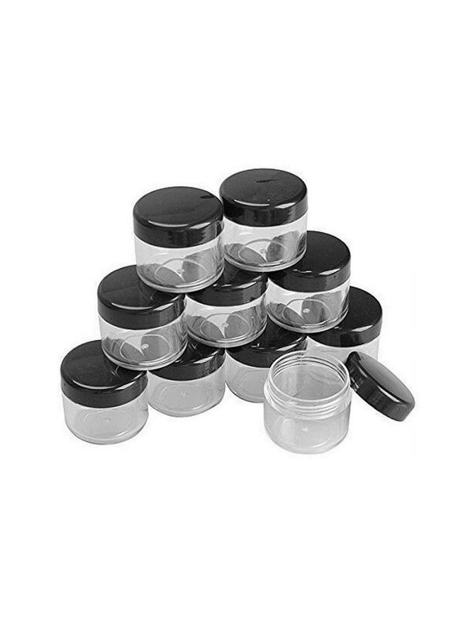 3 Gram Plastic Cosmetic Containers,For Eye Shadow Nails Powder Jewelry Cosmetic Lip Balm Lip Gloss Cream Lotion And Creams Sample Make-Up Storage(10 Pcs)