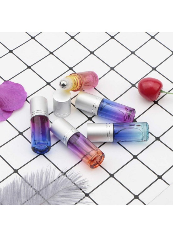 10Pcs Essential Oil Roller Bottles Set, 5Ml Roller Bottles With 5Ml Droppers, Funnels & Opener, Glass Roll-On Bottles For Perfumes Aromatherapy Oils Liquid