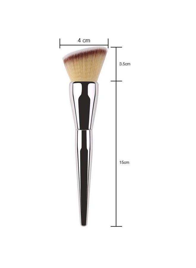 On Brush,Daubigny Large Powder Brush Angled Top Premium Durable Kabuki Makeup Brush Perfect For Blending Liquid,Cream And Flawless Powder,Buffing, Blending,Concealer