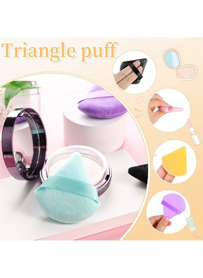 6 Pieces Powder Puff Soft Makeup Sponge Triangle Make Puff For Face Powder Cosmetic Foundation Sponge Beauty Makeup Tool, Multiplecolors