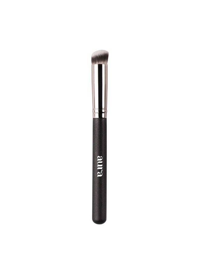 Ealer Brush By Aura. Under Eye, Nose Contour Brush For Concealing, Blending, Setting, Buffing With Powder, Liquid, Cream Cosmetics. Versatile Applicator For Flawless Finish.