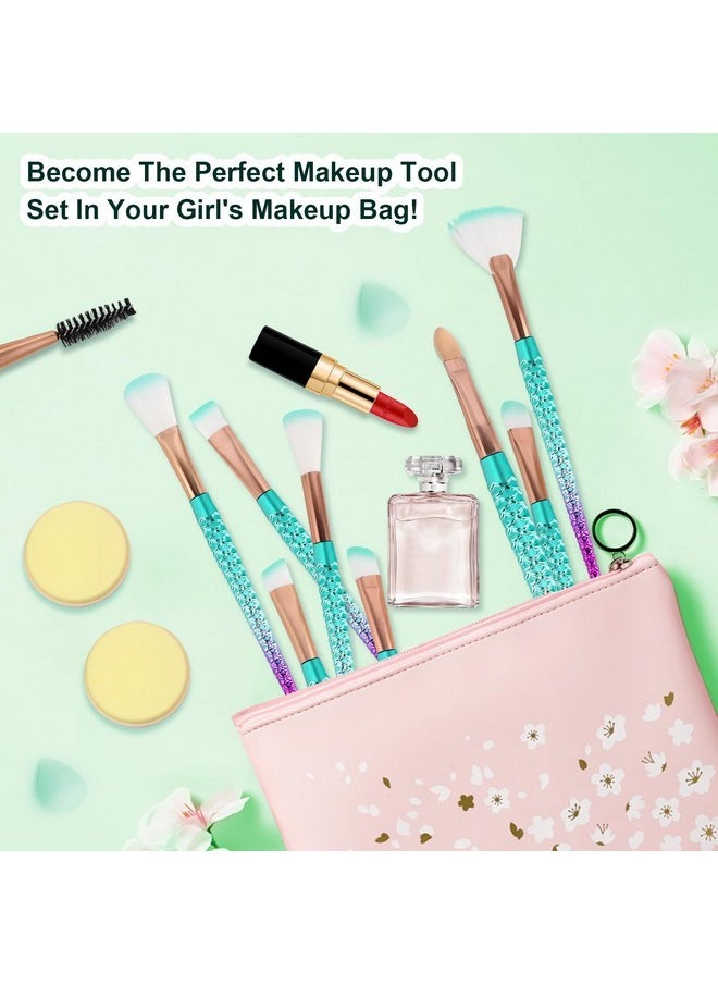 Cute Stuff For Tween & Teen Girls, 20Pcs Princess Kids Makeup Brushes Sets For Girls, Teen Girl Gifts Trendy Stuff Christmas Gift Ideas Stocking Stuffers For Girls Kids Cute Make Up Tool Set