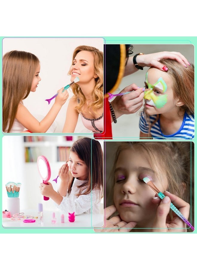 Cute Stuff For Tween & Teen Girls, 20Pcs Princess Kids Makeup Brushes Sets For Girls, Teen Girl Gifts Trendy Stuff Christmas Gift Ideas Stocking Stuffers For Girls Kids Cute Make Up Tool Set