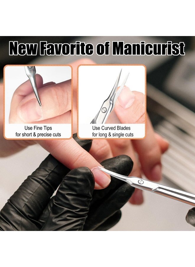 Cuticle Scissors, Extra Fine Tip, For Manicure And Pedicure, Gifts For Men Women