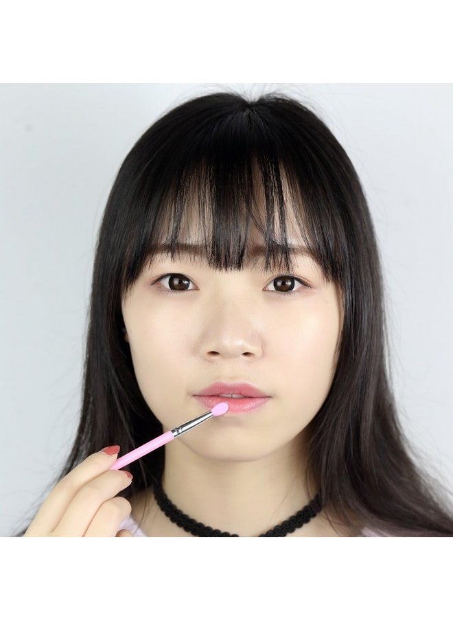 7 Pcs Silicone Brush Applicator Kit For Uv Resin Epoxy Art Crafting And Cream Makeup Products (Pink)