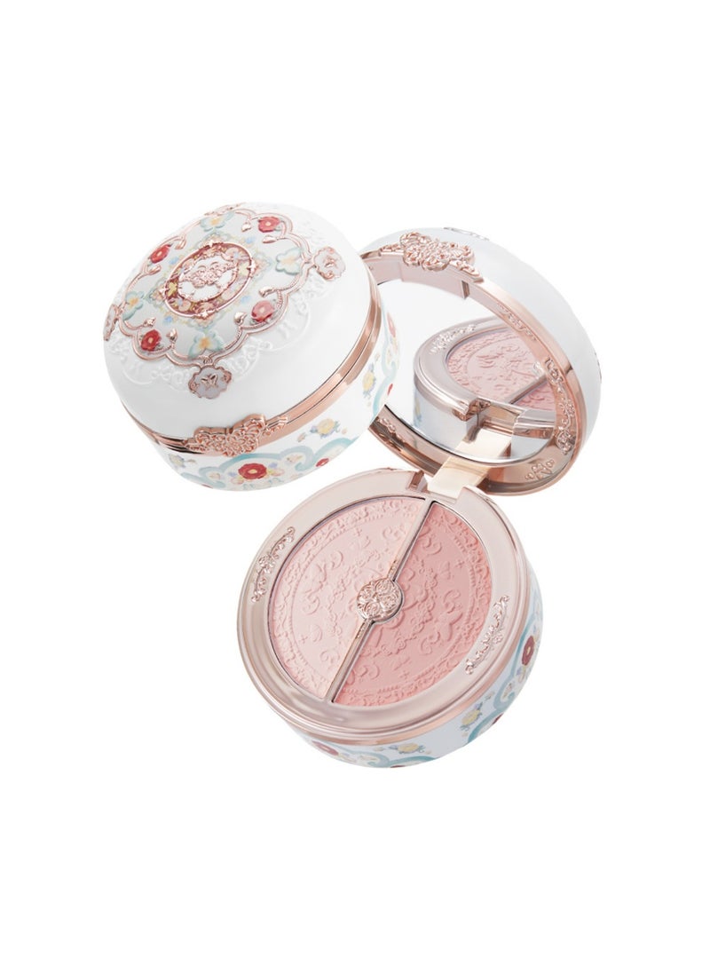 Butterfly Cloud Collar Rouge Box Highlighting & Blush Duo Powder Natural Finish 2-in-1 Highlighter And Blusher-01 Rouge Snow