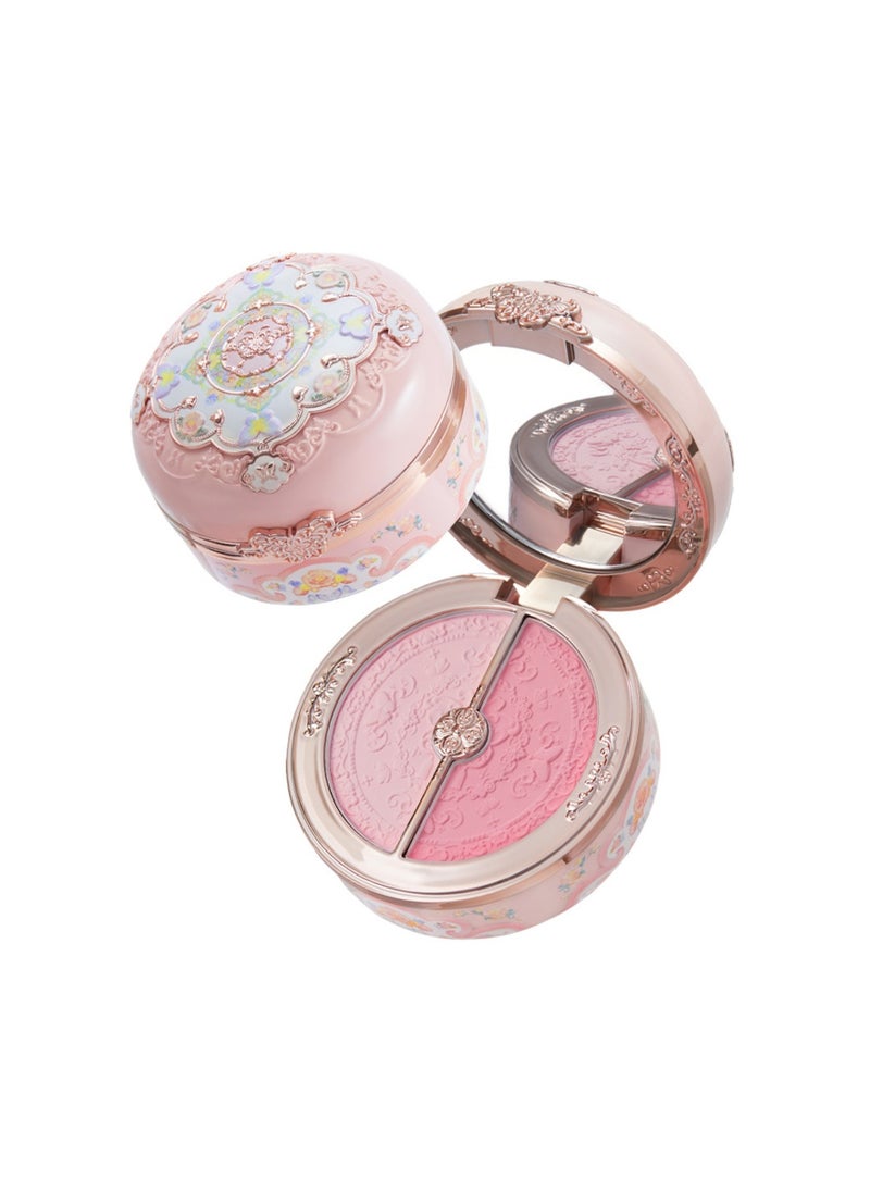 Butterfly Cloud Collar Rouge Box Highlighting & Blush Duo Powder Natural Finish 2-in-1 Highlighter And Blusher-03 Pastel Lotus