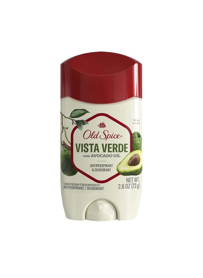 Men'S Antiperspirant & Deodorant Vista Verde Avocado Oil, 2.6Oz (Pack Of 3)