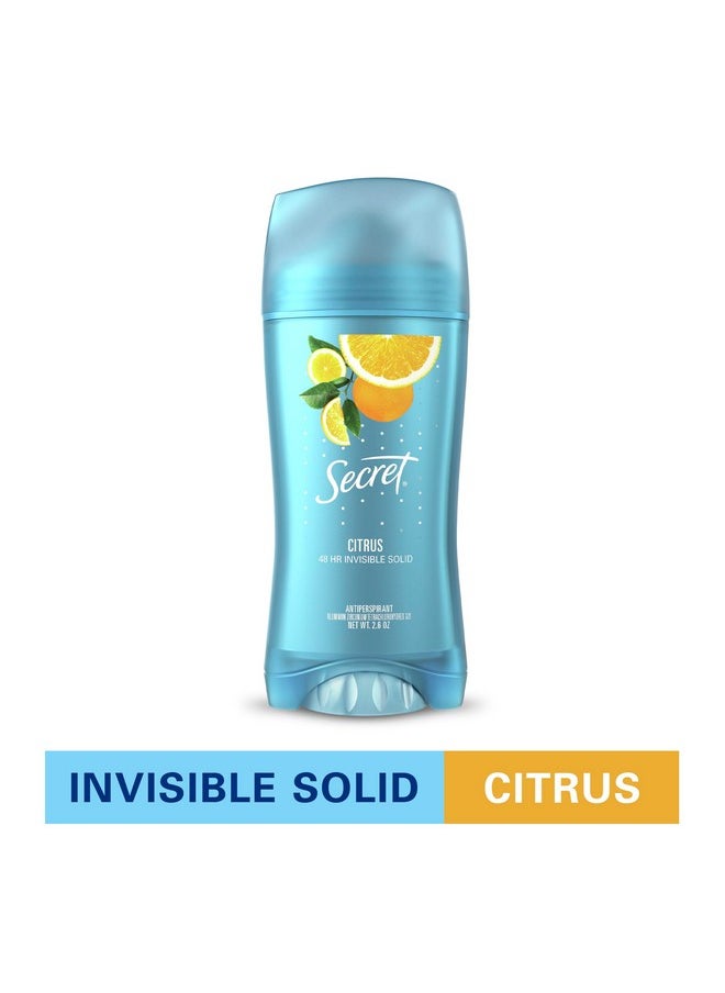 Invisible Solid Antiperspirant And Deodorant, Citrus Scent, 2.6 Oz (Pack Of 3)