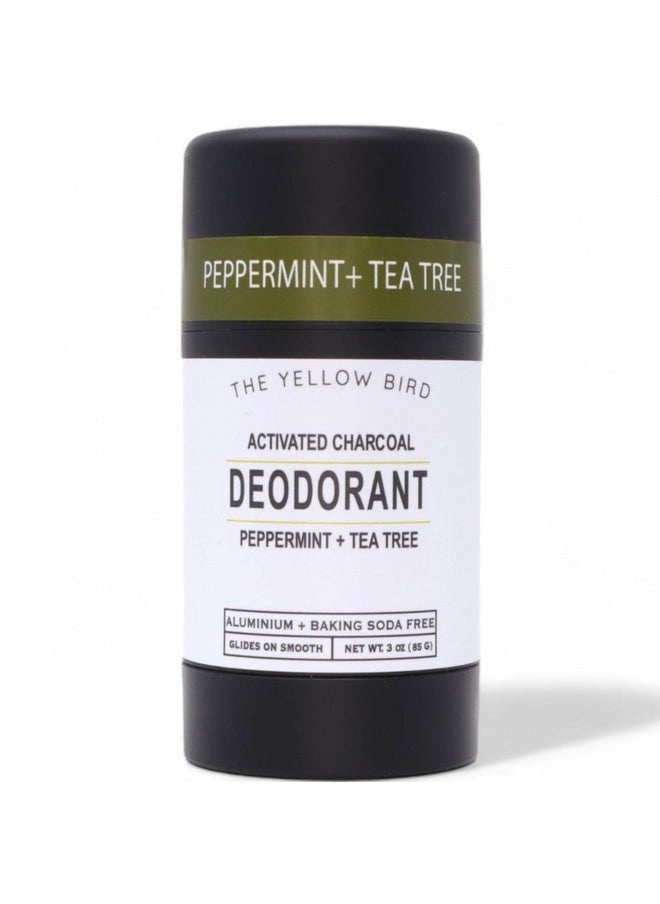 Natural Deodorant - Aluminum & Baking Soda Free, For Men & Women, Sensitive Skin Friendly Formula With Activated Charcoal | 3Oz | Made In Usa