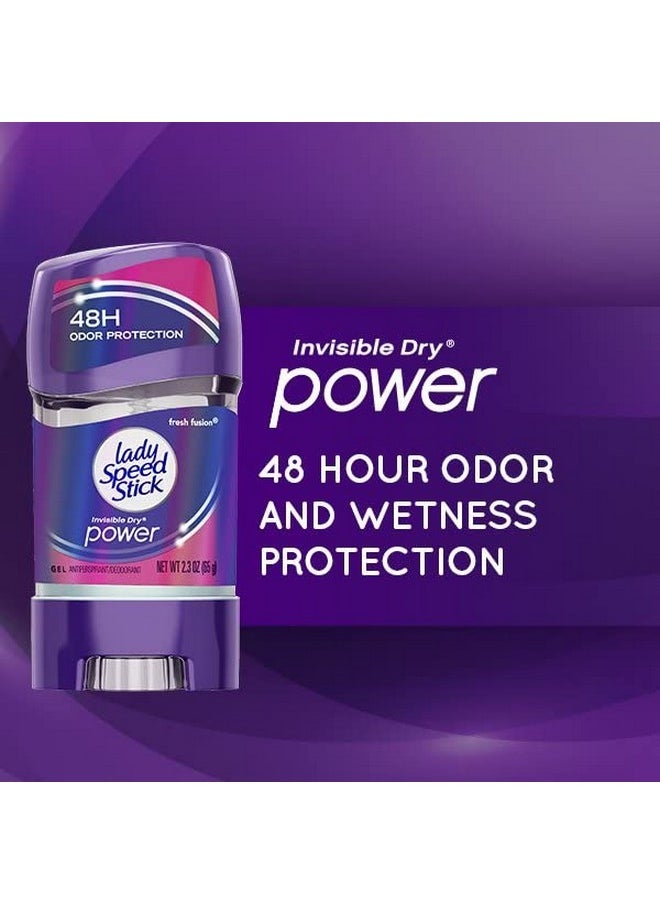 48Hr Antiperspirant Deodorant Gel Fresh Fusion 2.30 Oz (Pack Of 10)